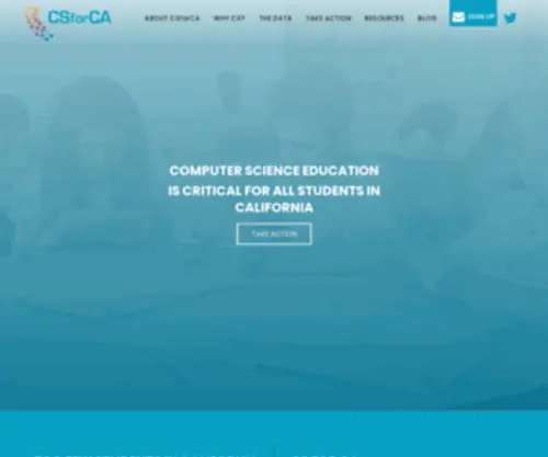 Csforca.org(CSforCA is a campaign to ensure computer science education) Screenshot