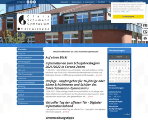 CSG-Holzwickede-Online.de(Clara-Schumann-Gymnasium) Screenshot