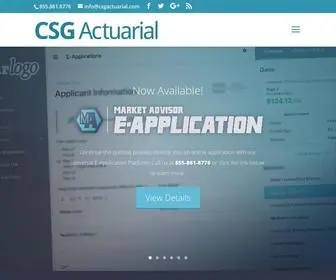 Csgactuarial.com(CSG Actuarial) Screenshot