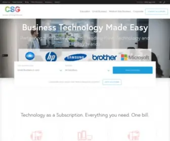 CSG.co.nz(Managed Print Services) Screenshot