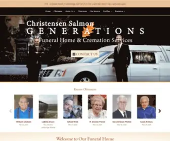 CSGFH.ca(Christensen Salmon Generations Funeral Home) Screenshot