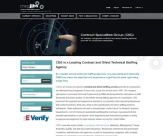 CSgjobs.com(Direct and contract staffing agency CSG Jobs) Screenshot