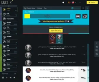 Csgofastx.com(CS2 & CSGO Skin Gaming Site) Screenshot