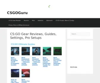 Csgoguru.com(Build A Pro Gaming Setup Using CSGO Pro Gear) Screenshot