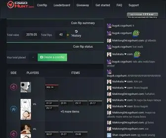 Csgohunt.com(Cs:go jackpot) Screenshot