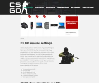 Csgosetup.com(We help you to get the best mouse and mouse settings for CS GO) Screenshot