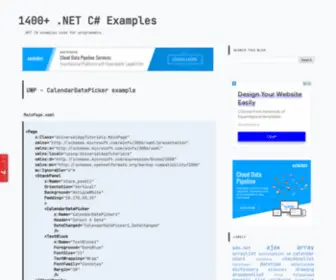 Csharp-Code.com(NET C# Examples) Screenshot