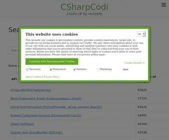 Csharpcodi.com(Search for your favorite C# Examples) Screenshot