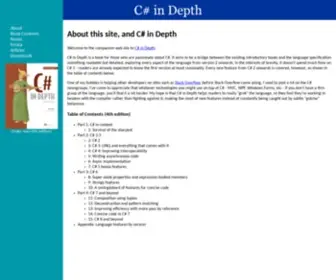Csharpindepth.com(C# in Depth) Screenshot