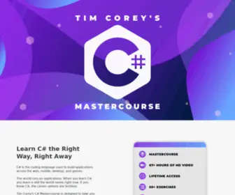 Csharpmastercourse.com(Tim Corey's C# Mastercourse) Screenshot