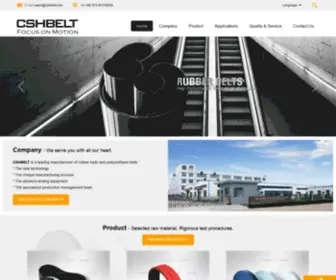 CShbelt.com(Experienced supplier of Rubber Tming Belts) Screenshot