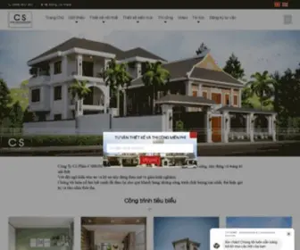 Cshome.vn(CÔNG TY CỔ PHẦN KIẾN TRÚC XÂY DỰNG VÀ NỘI THẤT CS) Screenshot