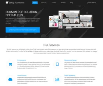 Cshop.co.uk(ECommerce solution & digital marketing specialists across the UK) Screenshot