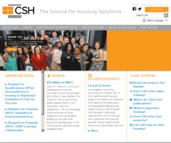 CSH.org(The Corporation for Supportive Housing) Screenshot