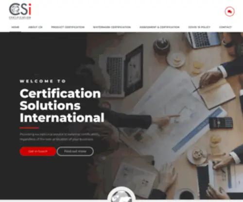 Csi-Certification.com(Certification Solutions International Pty Ltd) Screenshot