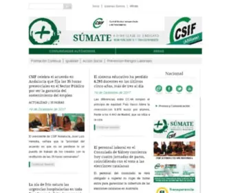 Csi-Csif.es(CSI-F Central Sindical Independiente y de Funcionarios CSI) Screenshot