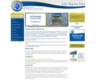 Csi-Net.org(Chi Sigma Iota) Screenshot