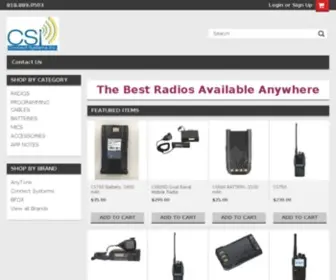 Csi-Radios.com(Connect Systems Radio Store) Screenshot