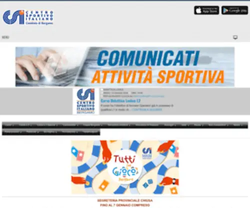 Csibergamo.it(Comitato di Bergamo) Screenshot