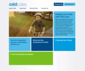 Csidcares.org(Congenital Sucrase) Screenshot