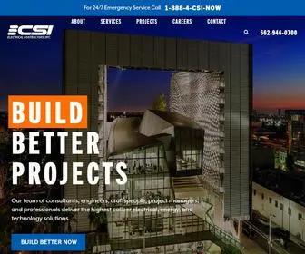 Csielectric.com(CSI Electrical Contractors) Screenshot