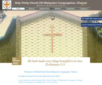 Csihtc.com(Holy Trinity CSI Malayalam Church Chennai) Screenshot