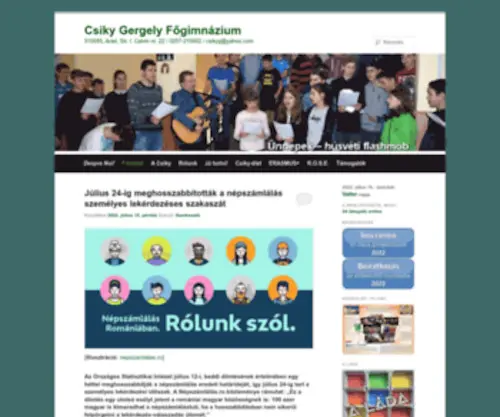 Csikygergelyarad.ro(Csiky Gergely Főgimnázium) Screenshot