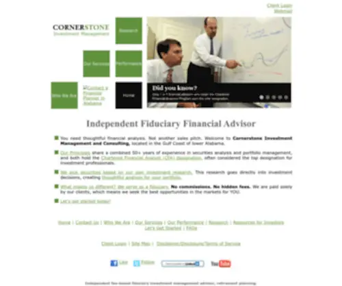 Csimac.com(Investment Management and Consulting) Screenshot