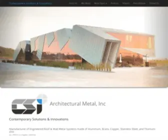 Csimetalinc.com(CSI Architectural Metal) Screenshot
