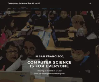 Csinsf.org(Computer Science for All in SF) Screenshot