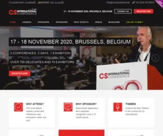 Csinternational.net(The 11th CS International conference) Screenshot