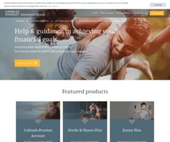 Csinvestmentchoices.co.uk(Charles Stanley Investment Choices) Screenshot