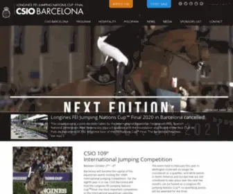 Csiobarcelona.com(CSIO Barcelona 2020) Screenshot