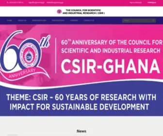 Csir.org.gh(The Council for Scientific and Industrial Research) Screenshot