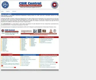 Csircentral.net(CSIR Central) Screenshot