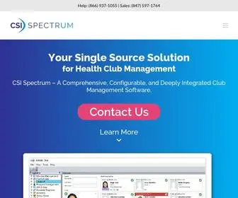 Csispectrum.com(Health Club Management Solution) Screenshot