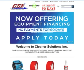 Csisupplies.com(Cleaner solutions specializes in cleaning supplies including) Screenshot