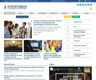 CSJT.jus.br(Conselho Superior da Justiça do Trabalho) Screenshot