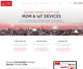 CSL-Group.com(Providing Critical IoT Connectivity Services) Screenshot