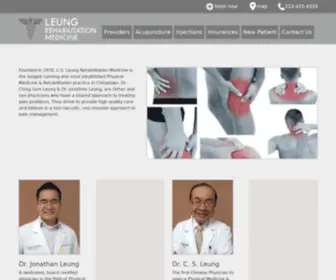 Csleungrehab.com(Leung Rehabilitation Medicine) Screenshot