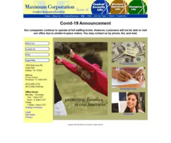 Cslic.com(Maximum Corporation) Screenshot