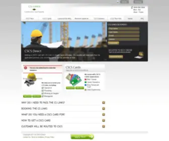 Cslinks.co.uk(CSCS Test and CSCS Card) Screenshot