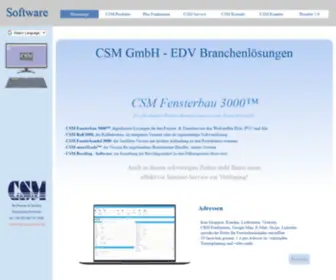 CSM-Software.de(CSM GmbH Software) Screenshot