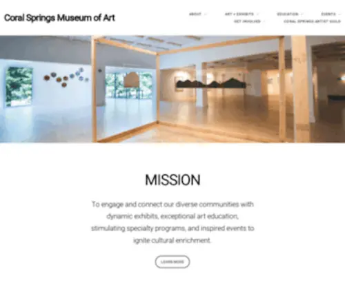 Csmart.org(Coral Springs Museum of Art) Screenshot