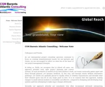 CSmbac.com(CSM Barents Atlantic Consulting) Screenshot