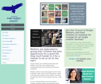 CSMC.org.au(Council of Single Mothers and their Children) Screenshot