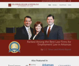 CSmfirm.com(Cox, Sterling, McClure & Vandiver, PLLC) Screenshot