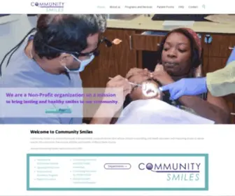 Csmiles.org(Community-Based, Fully-Accredited, Nonprofit Dental Clinic) Screenshot