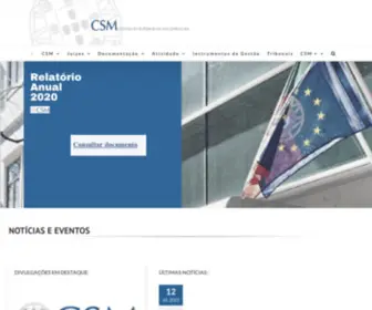CSM.org.pt(Conselho Superior da Magistratura) Screenshot