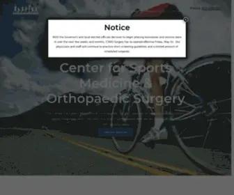 Csmosurgery.com(Center for Sports Medicine & Orthopaedic Surgery) Screenshot